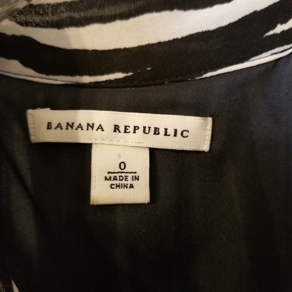 Banana Republic Dark Navy & White Halter Dress - Picture 3 of 3